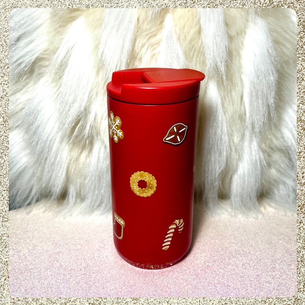 ππͺ NWT 2025 Starbucks Gingerbread Cookie SS 12oz Tumbler - Picture 2 of 8